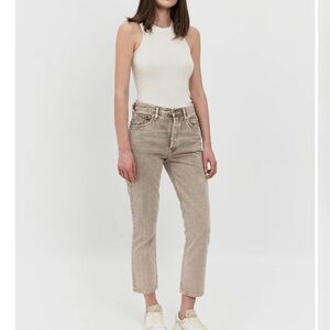 Citizens Of Humanity Jolene High Rise Vintage Slim Crop Jeans Women’s 29 Taupe